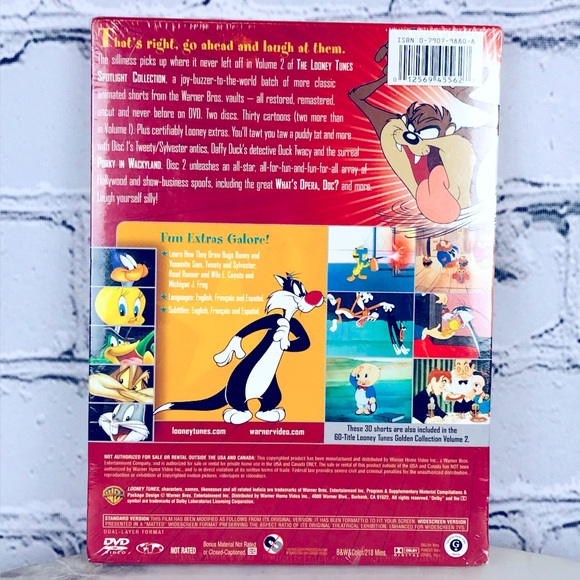 Looney Tunes Spotlight 2 Collection Cartoon 30 Classics DVD Warner Bros - Picture 3 of 4